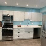 Blue Kitchen Renovation in Reston