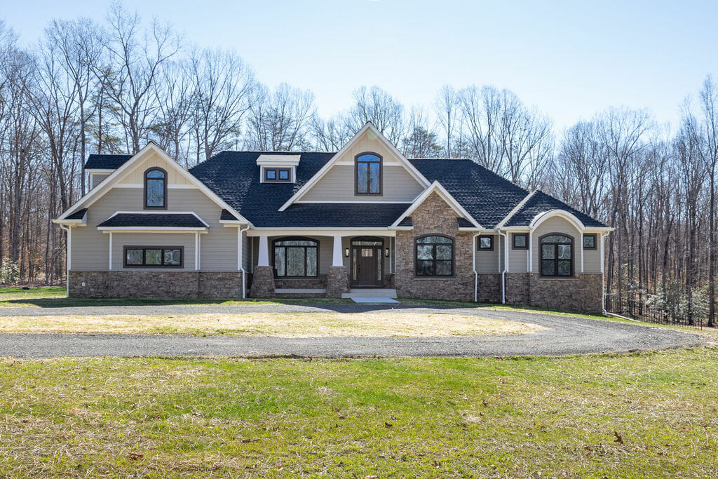 Craftsman Style in Nokesville - Golden Rule Builders - Custom New Homes, Outside front of this large, beautiful house